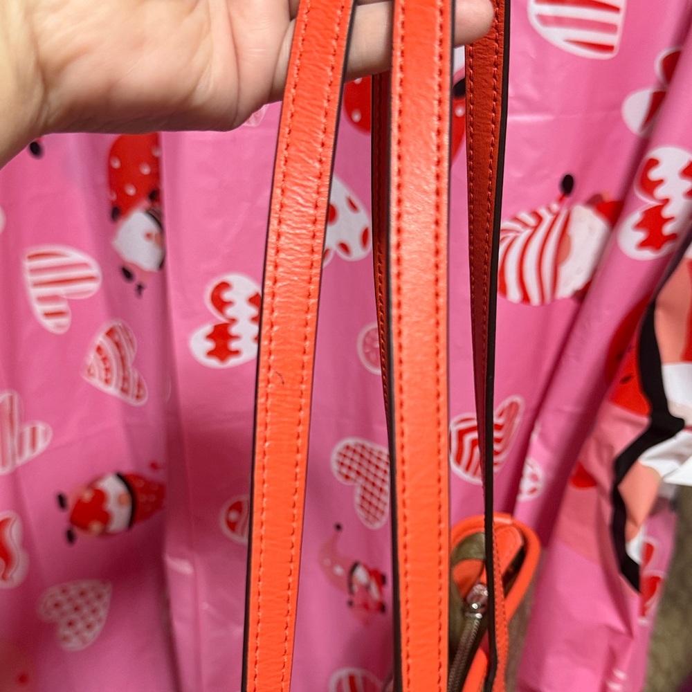 Coach City Tote Bag Tan & Orange - Picture 5 of 11